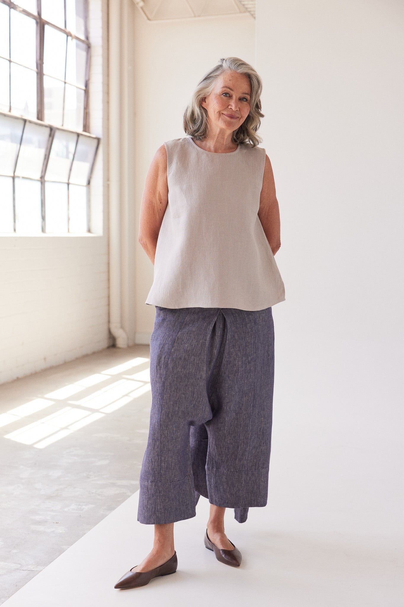 Mila Sleeveless Top | Stone