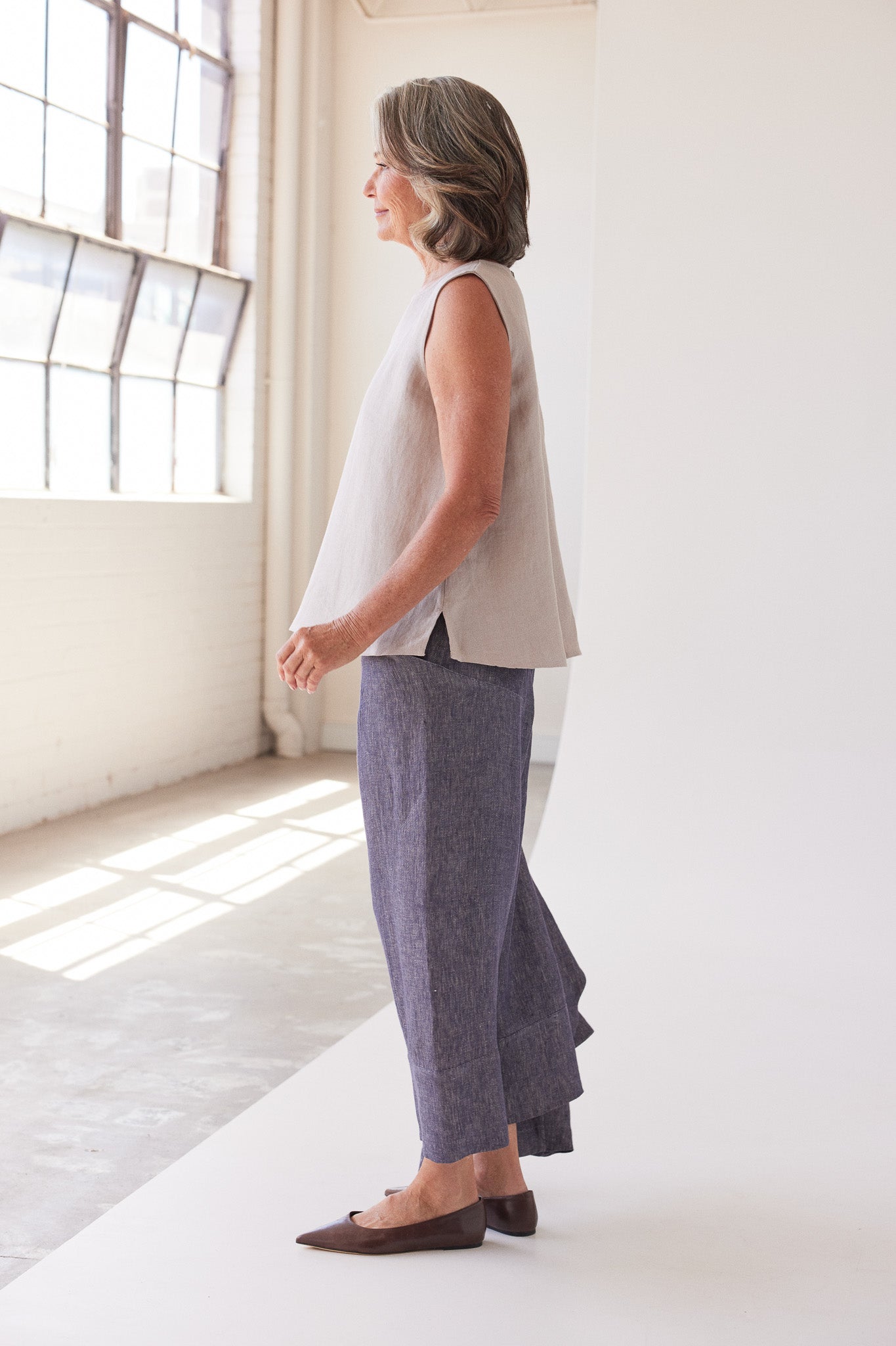 Mila Sleeveless Top | Stone