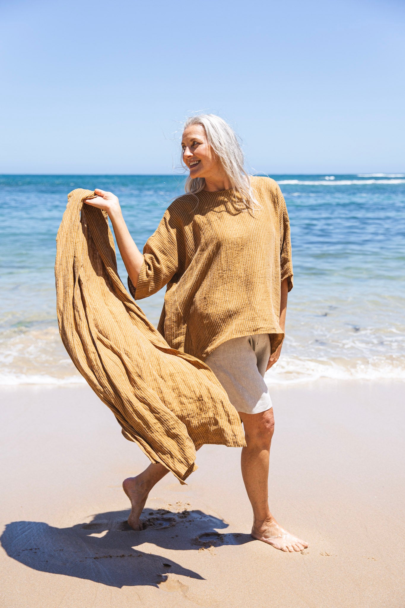 Obi Scarf | Ochre Stripe