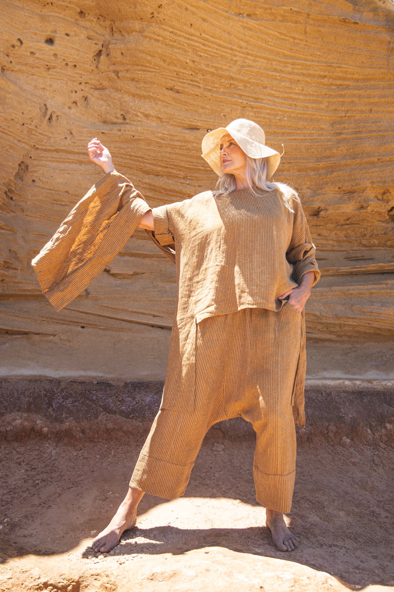Obi Scarf | Ochre Stripe