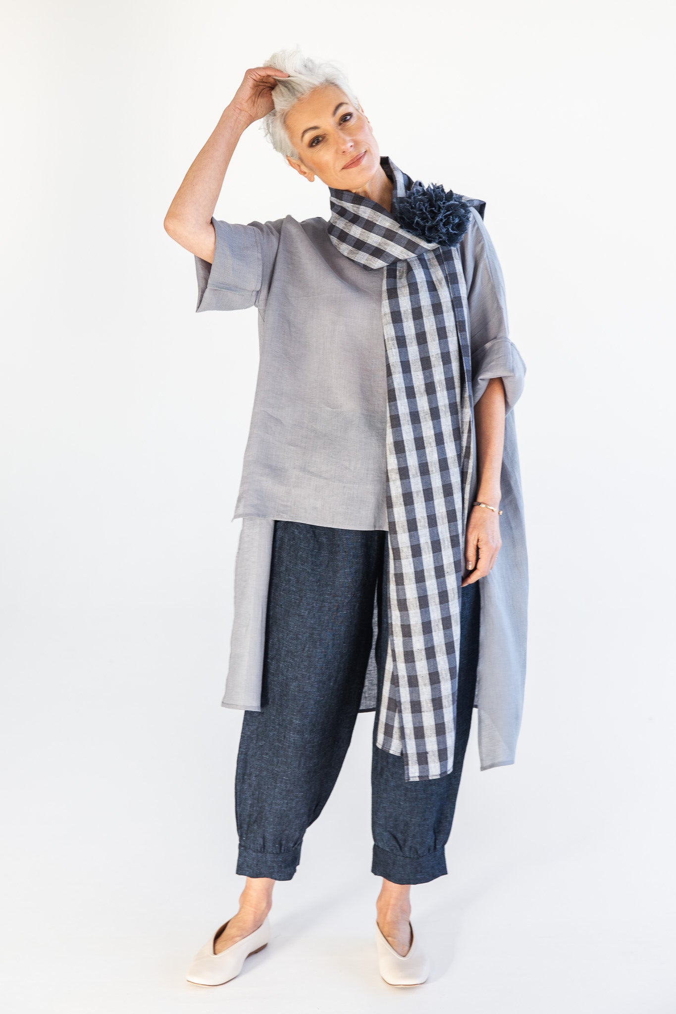 Obi Scarf | Bluestone Check