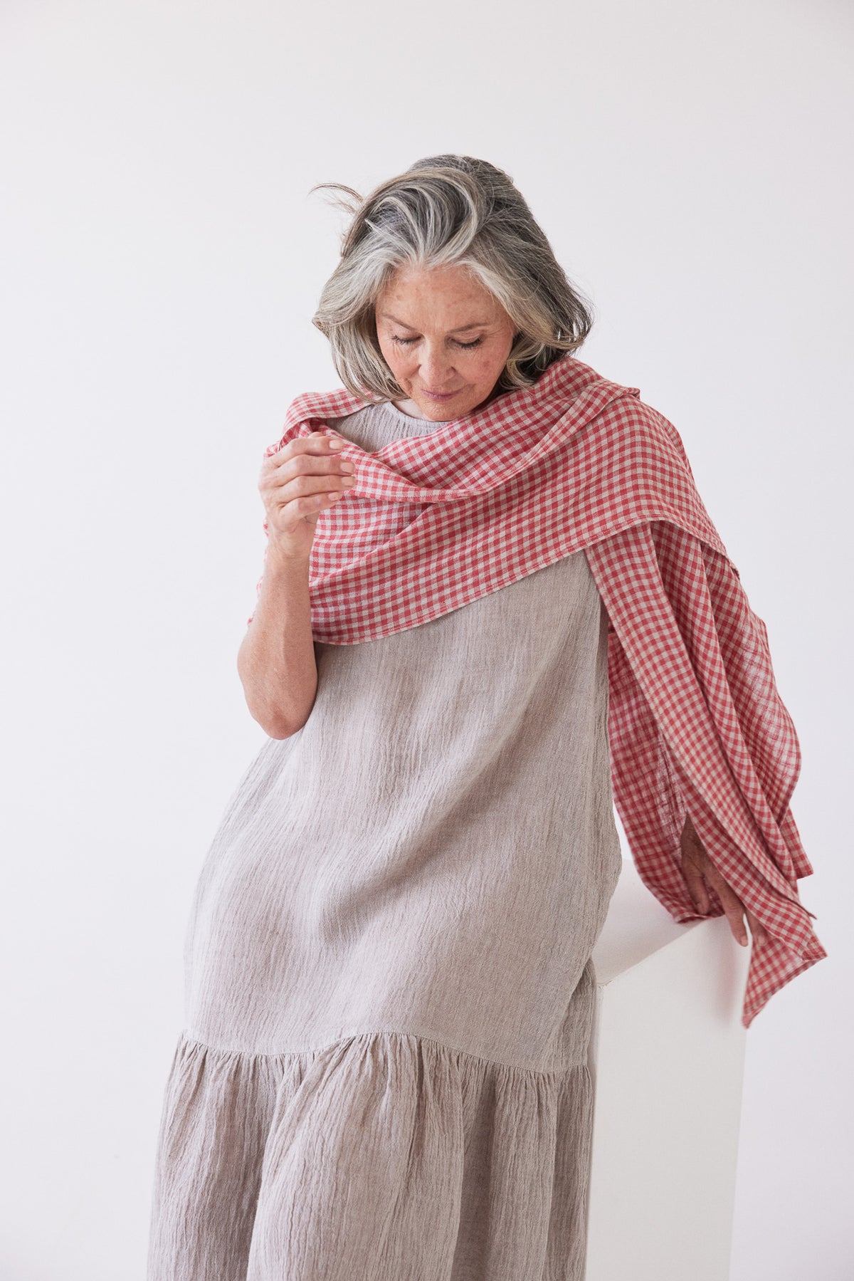 Obi Scarf | Burnt Sienna Gingham