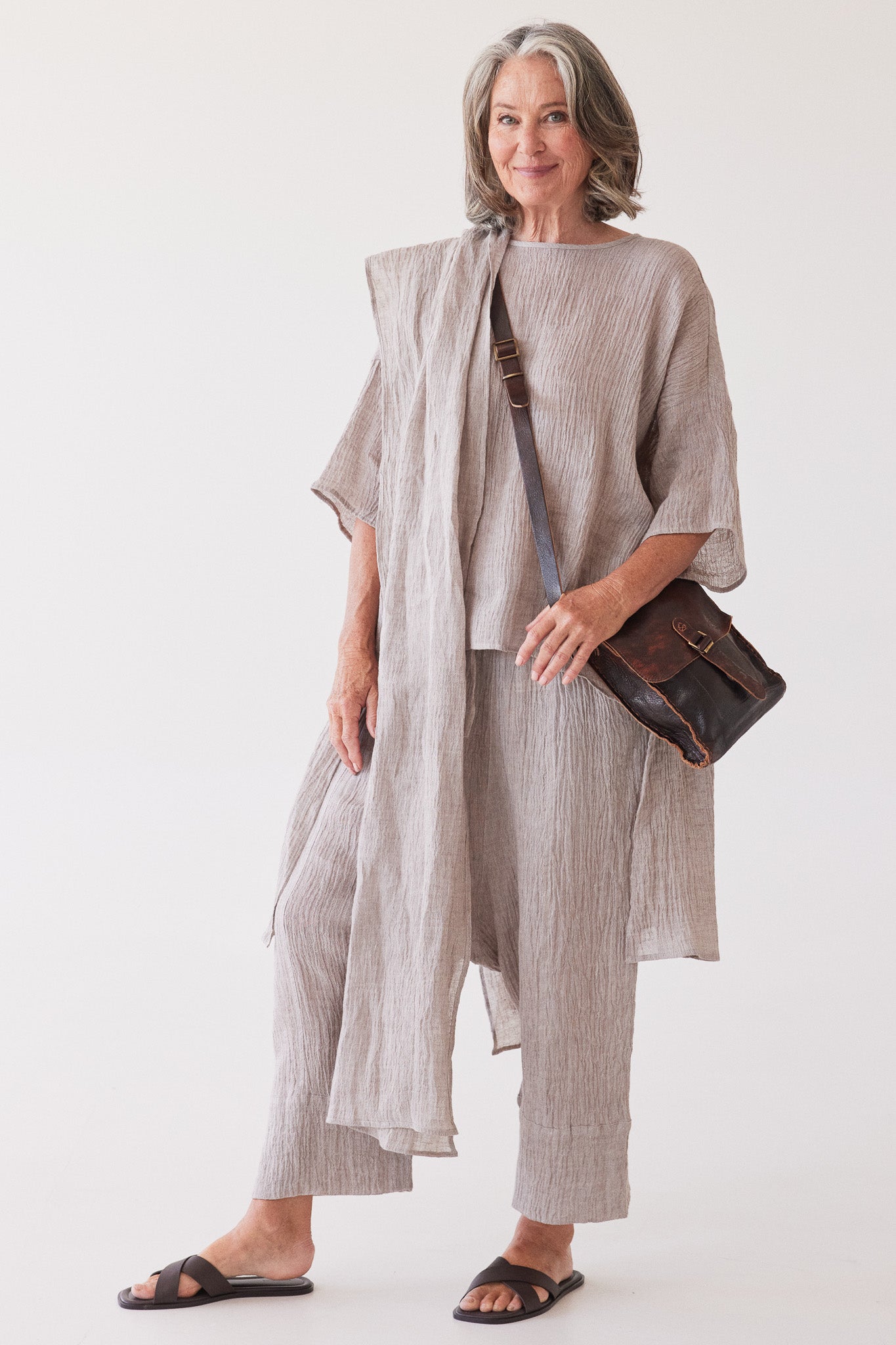 Obi Scarf | Stone Gauze
