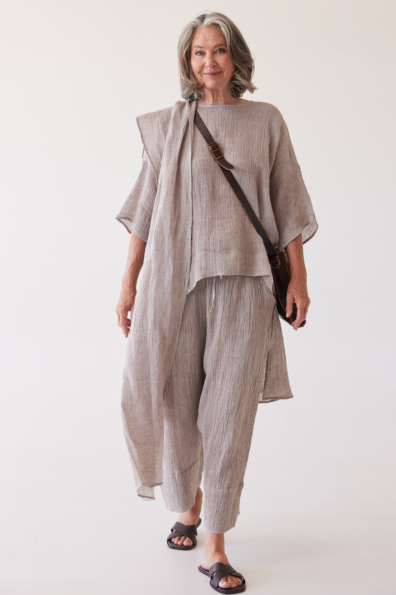 Obi Scarf | Stone Gauze