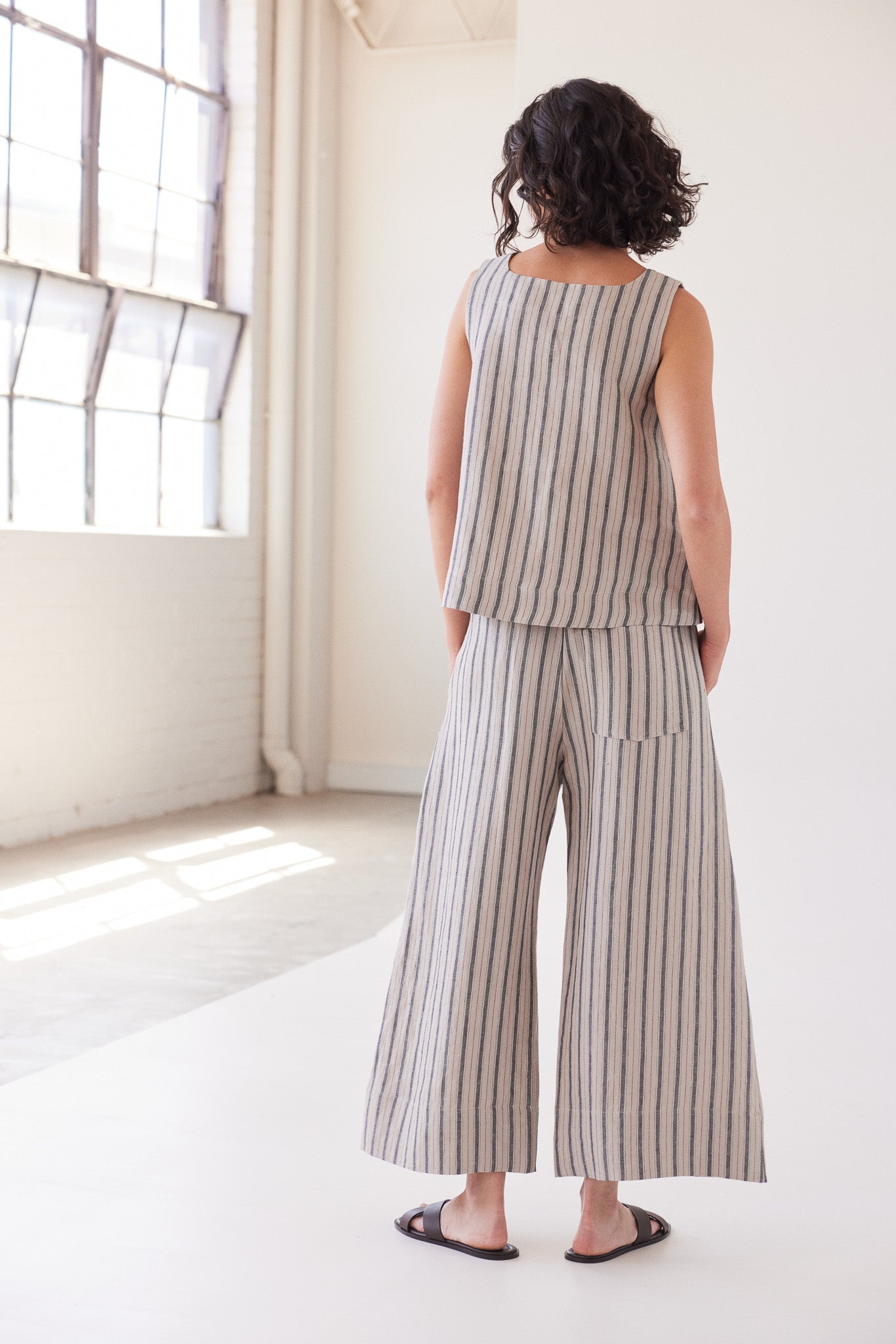 Oliver Pull On Pant | Navy Stripe