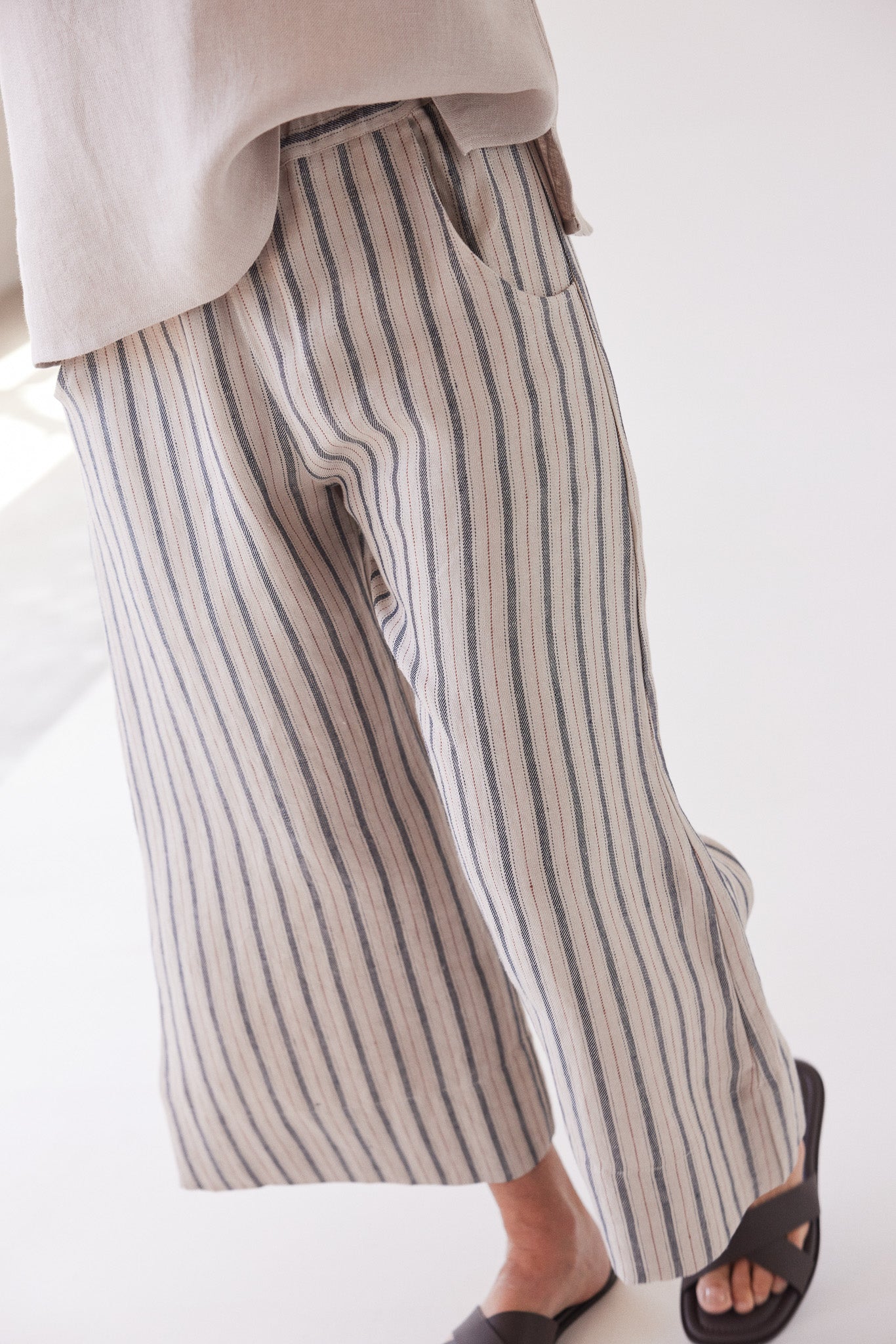 Oliver Pull On Pant | Navy Stripe