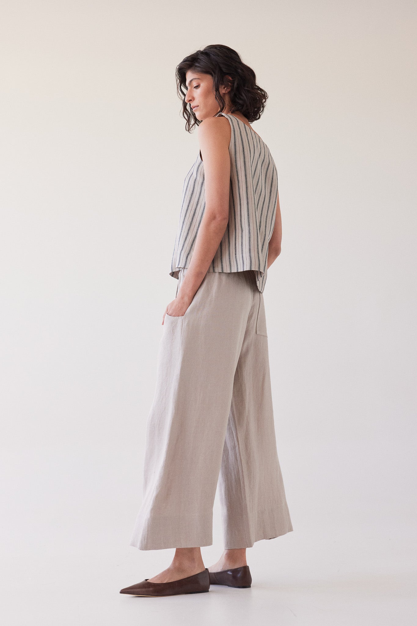 Oliver Pull On Pant | Stone