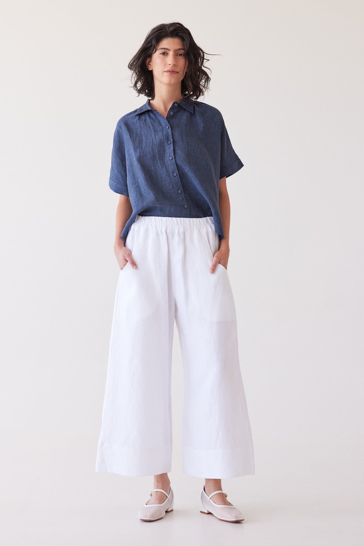 Lumi  Collared Shirt | Navy