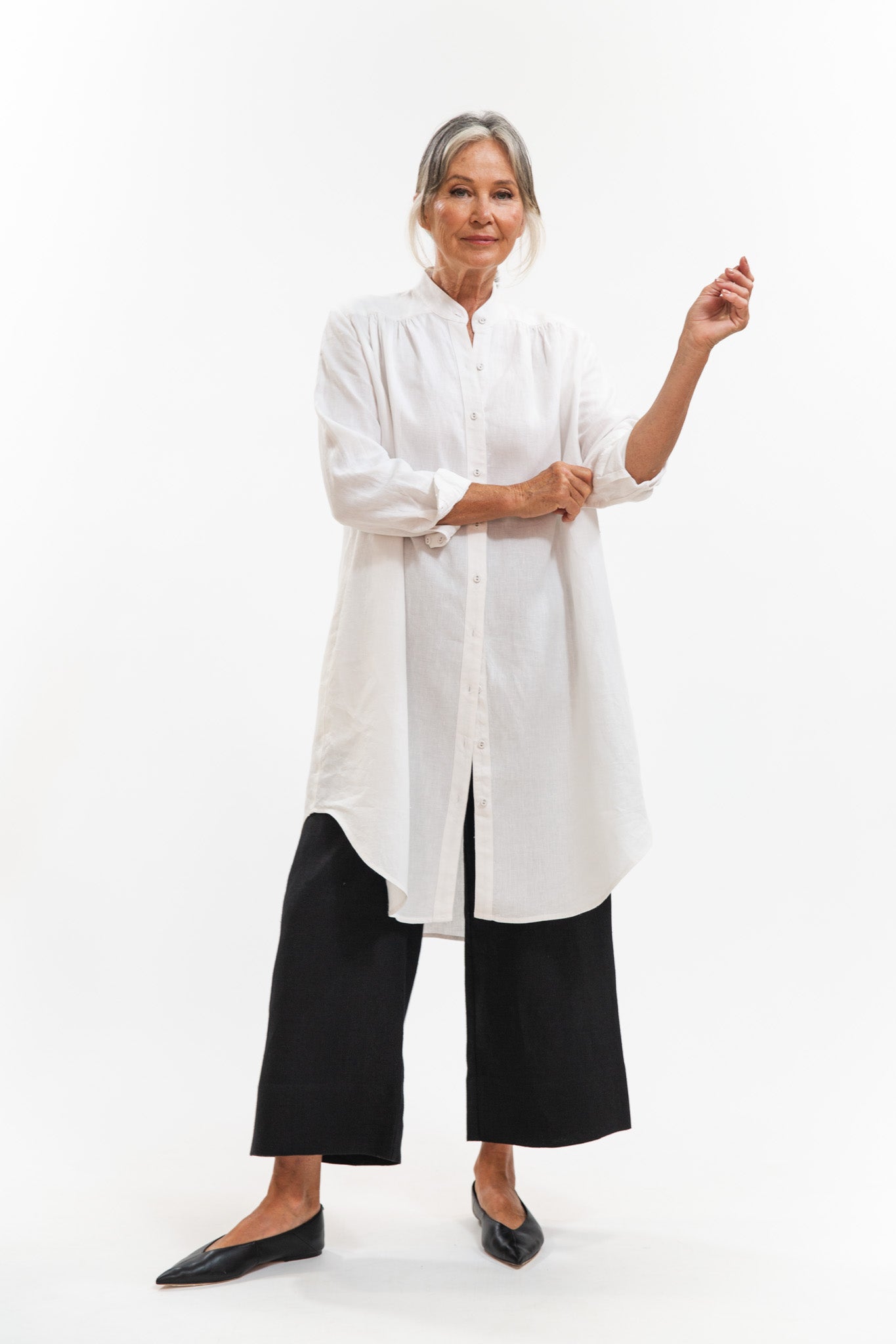 Ophelia Shirt Dress | White