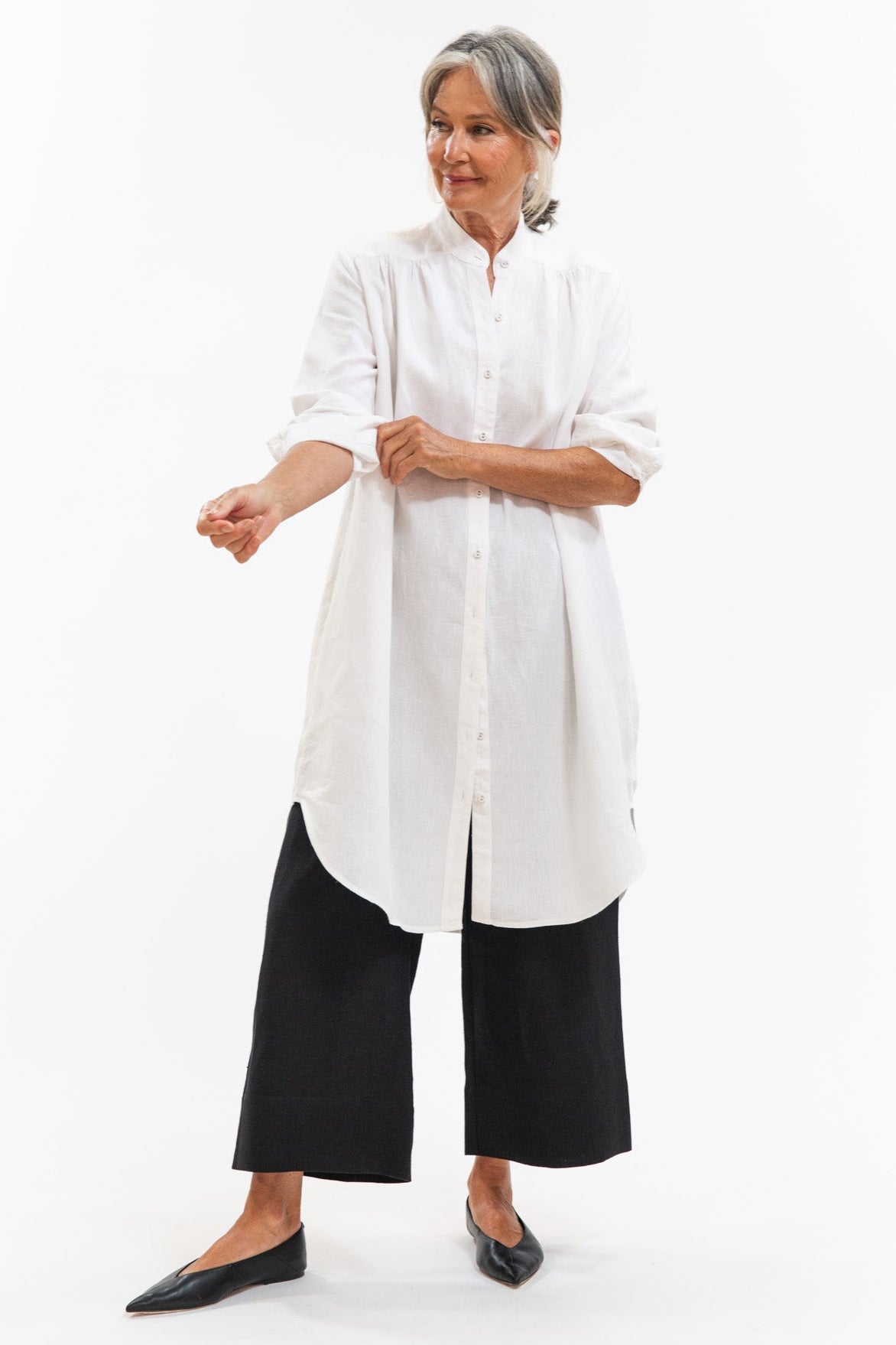 Ophelia Shirt Dress | White