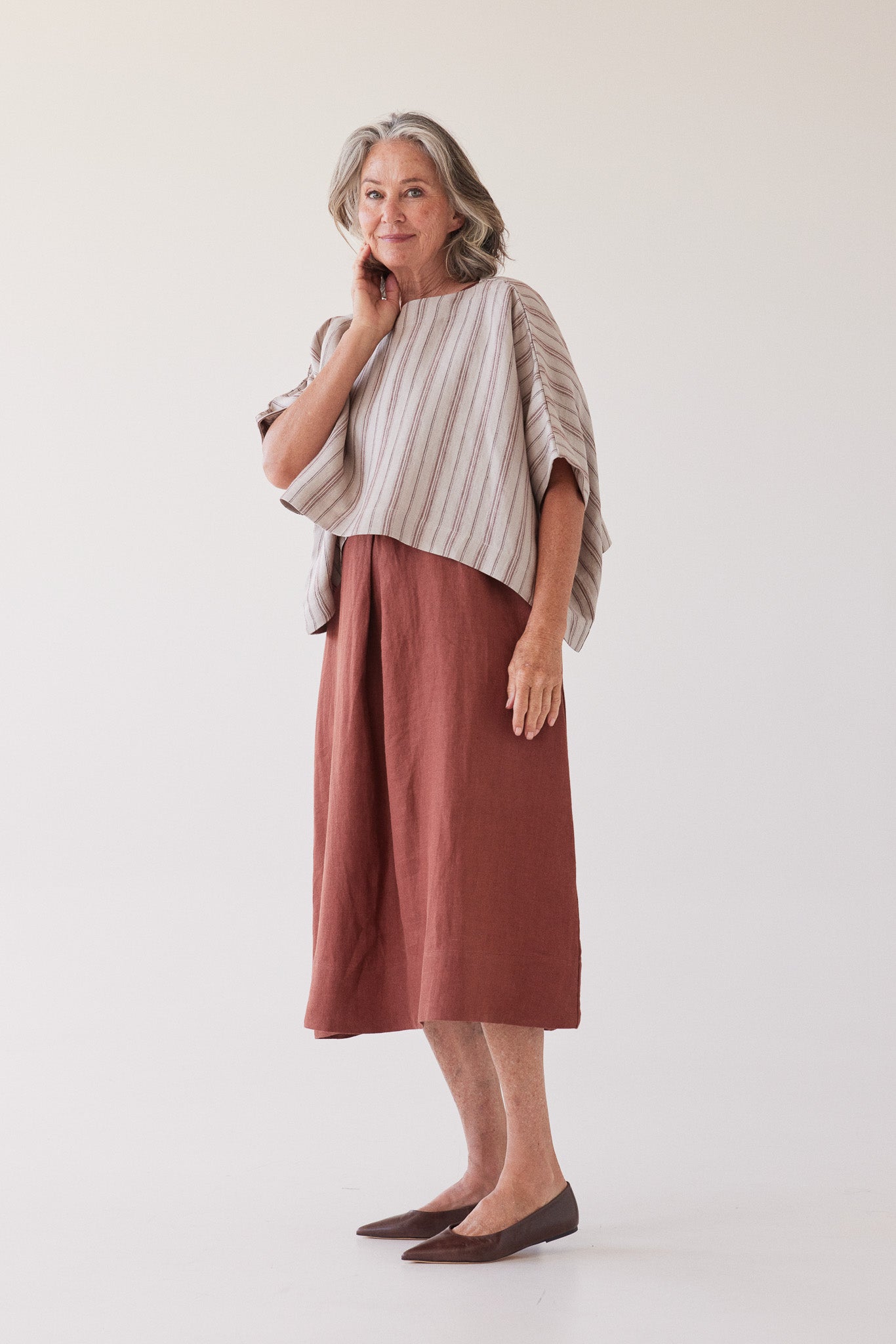 Paloma Sleeveless Dress | Brick