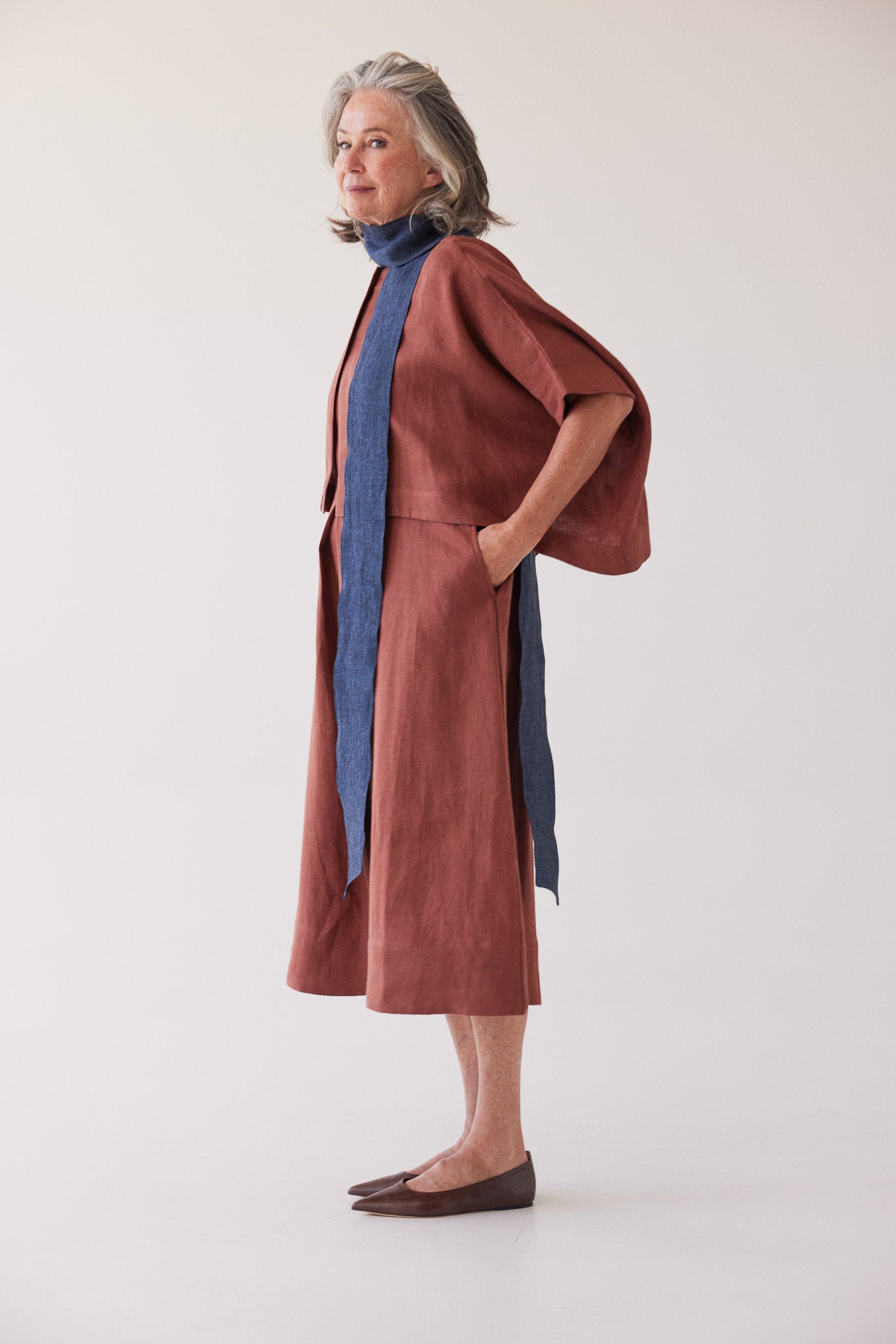 Paloma Sleeveless Dress | Brick