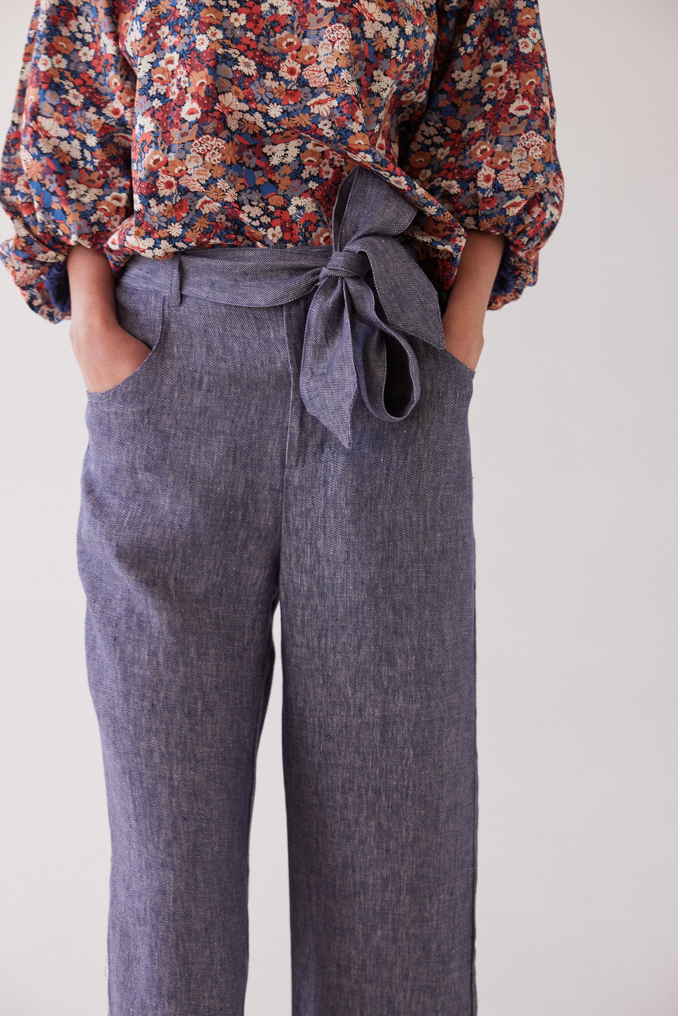 Pointed Tie | Dusty Denim