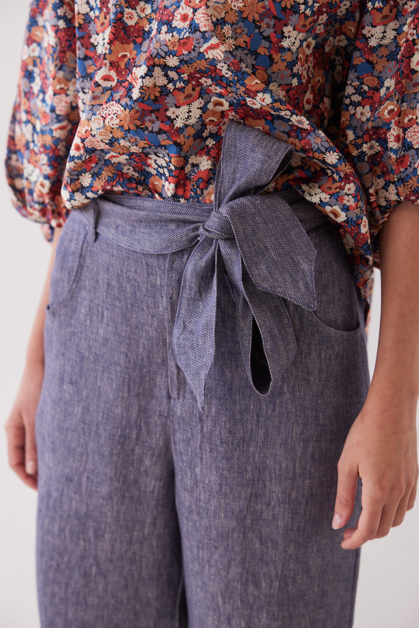 Pointed Tie | Dusty Denim