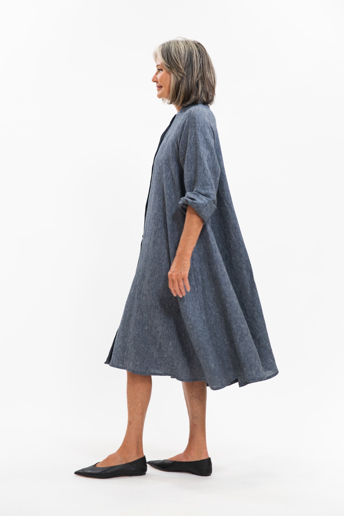 Roma Jacket | Navy Pinstripe