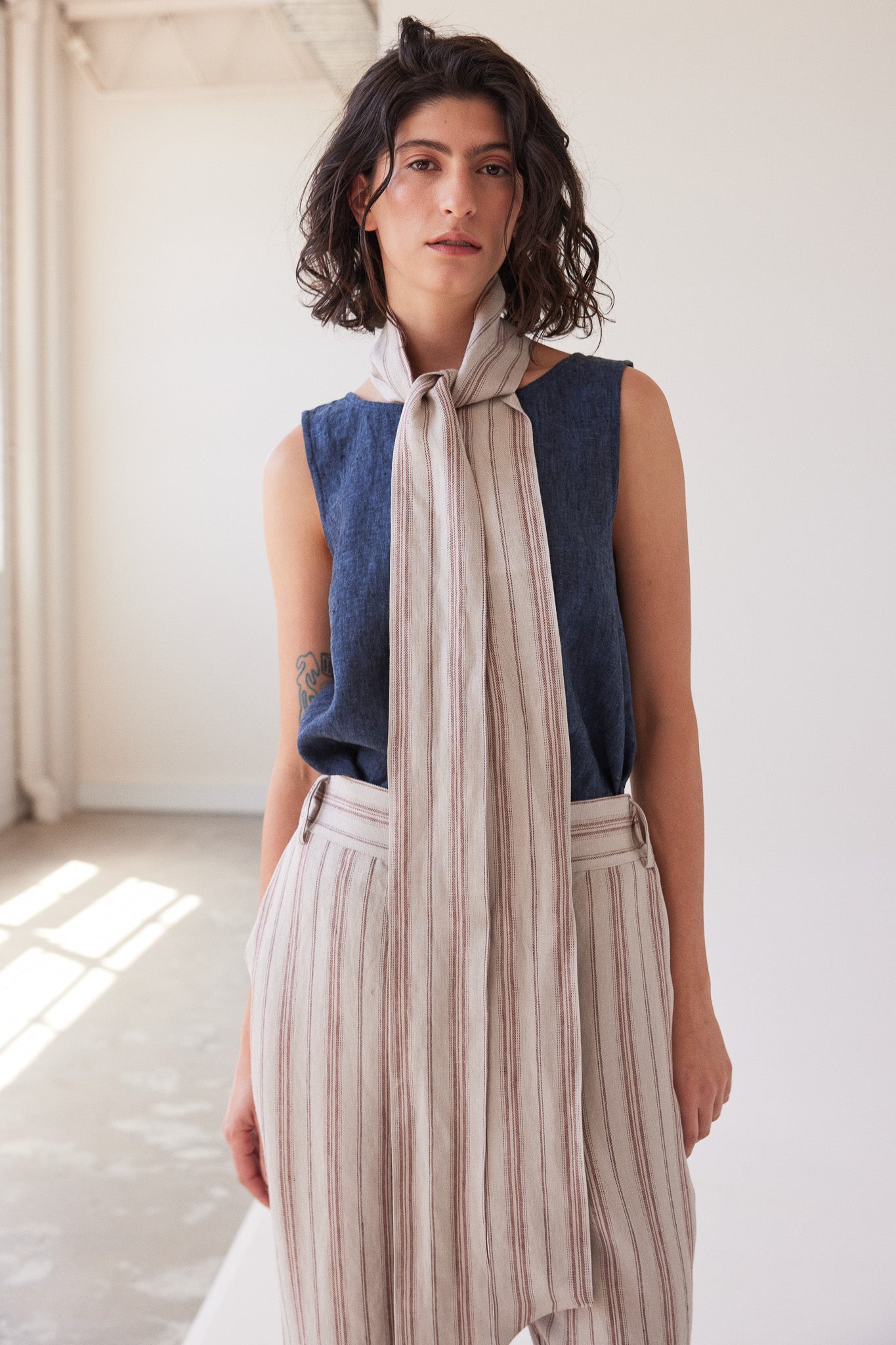 Tie Belt | Brick Stripe