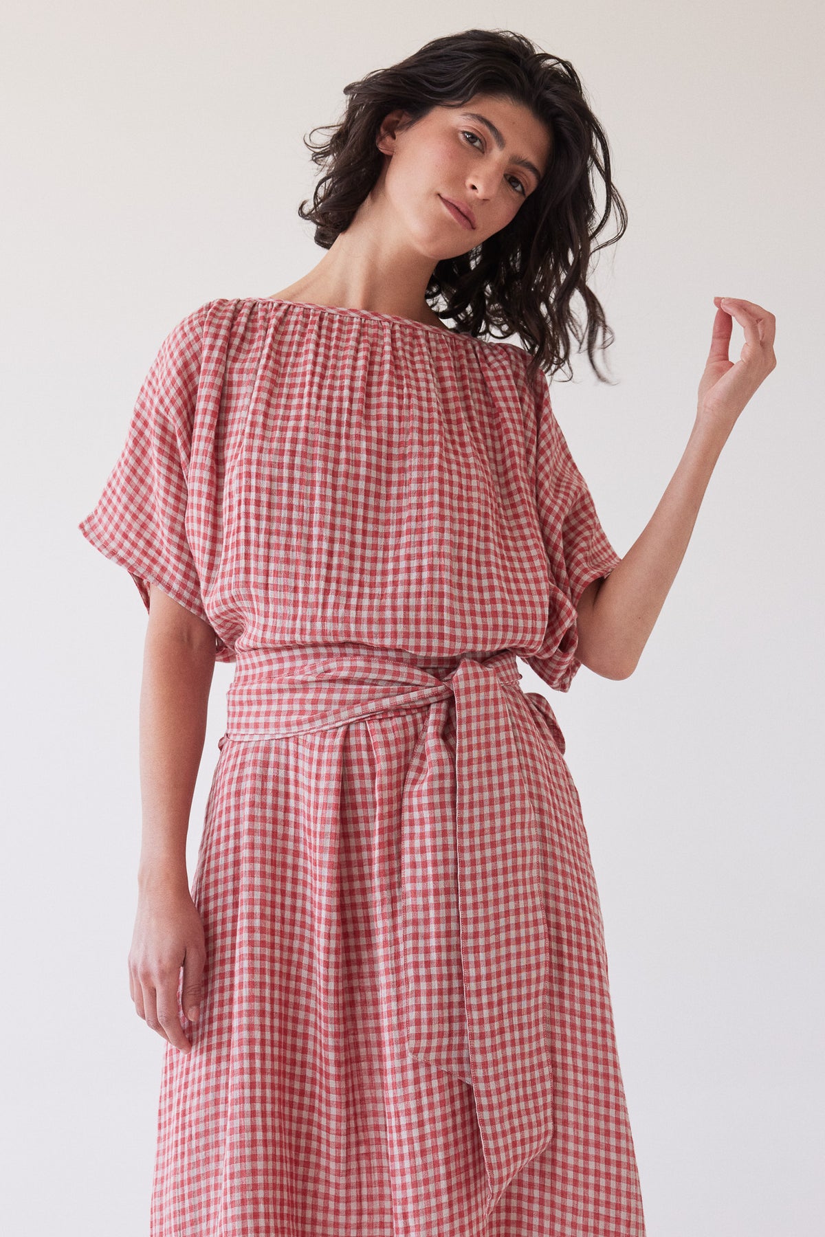 Tie Belt | Burnt Sienna Gingham