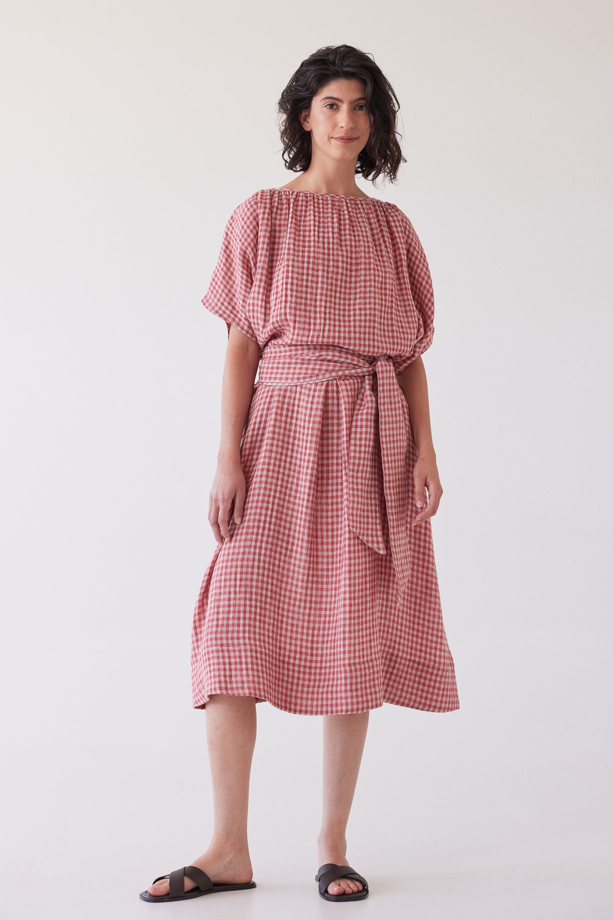 Tie Belt | Burnt Sienna Gingham