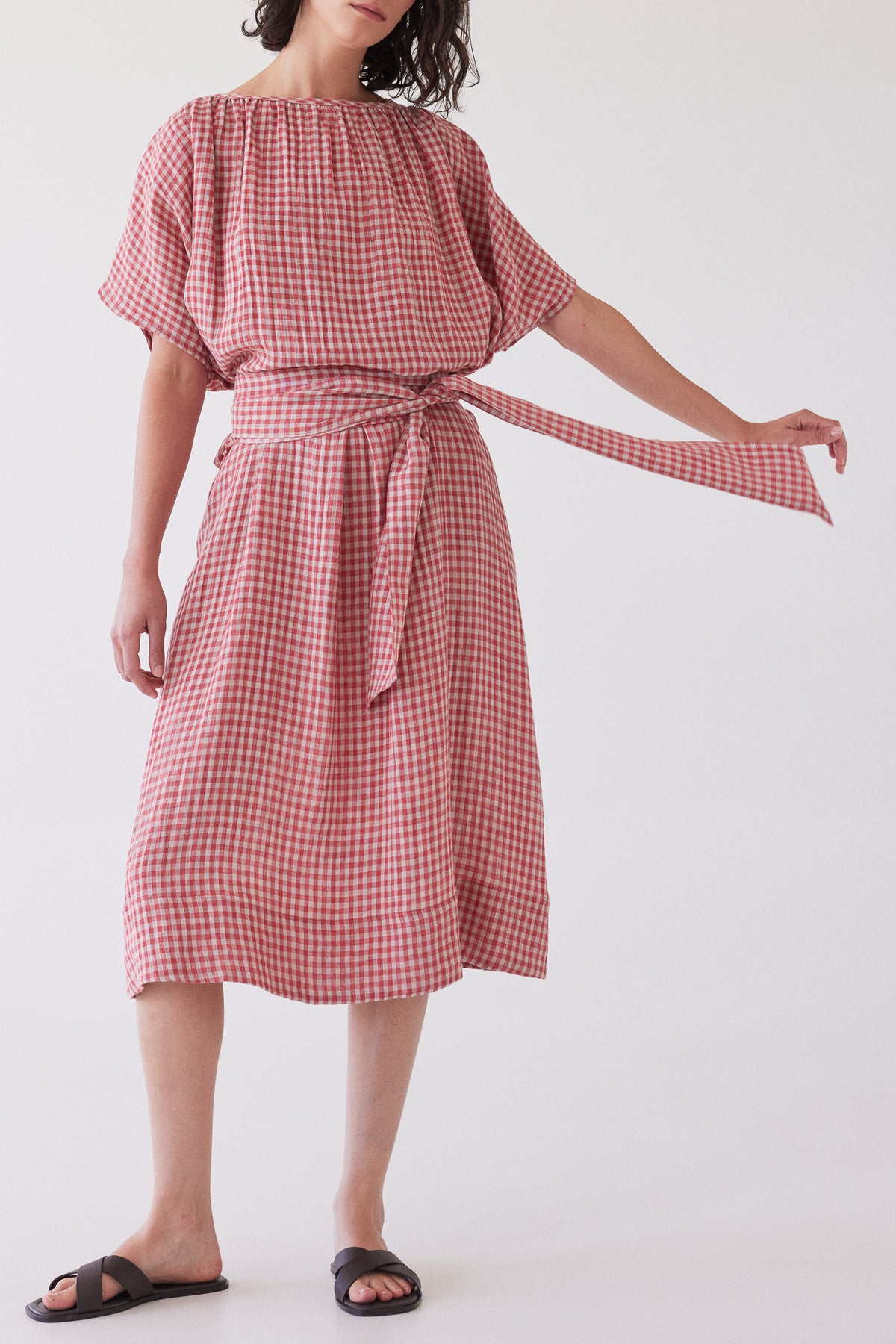 Tie Belt | Burnt Sienna Gingham