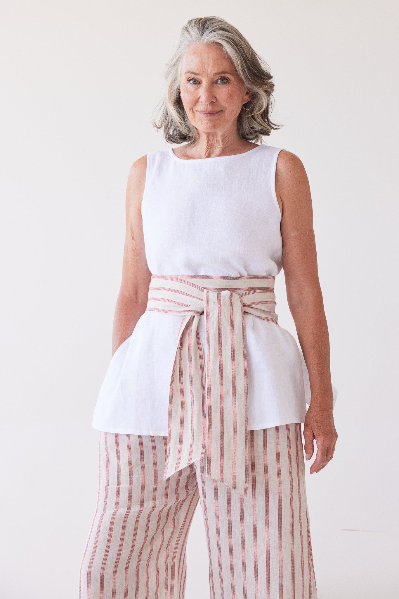 Tie Belt | Burnt Sienna Stripe