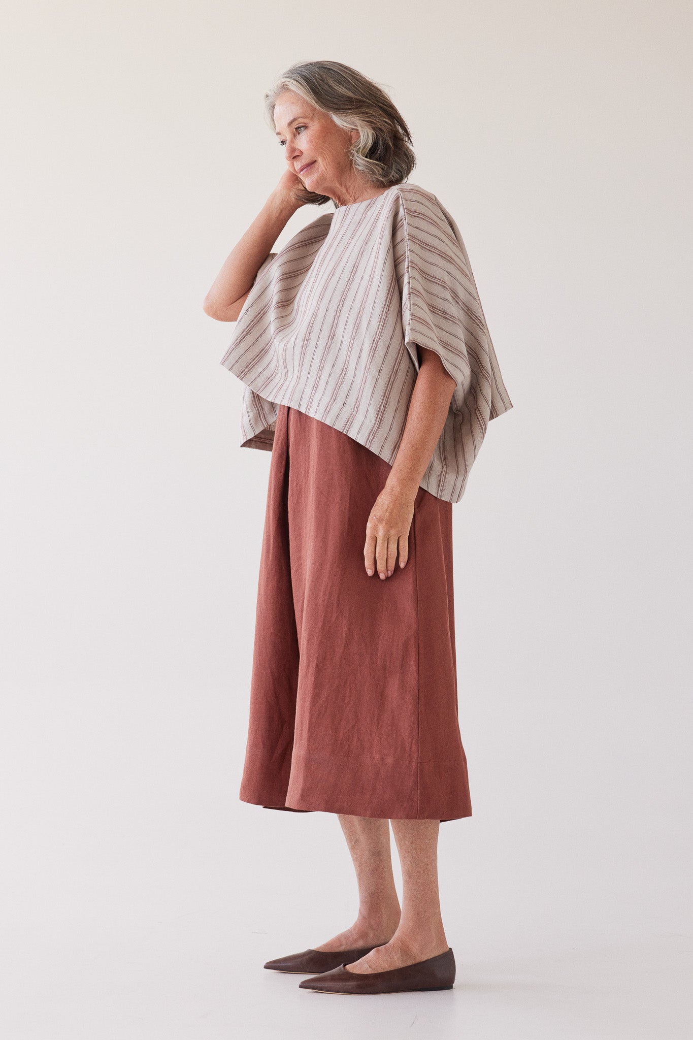 Tommy Layering Top | Brick Stripe