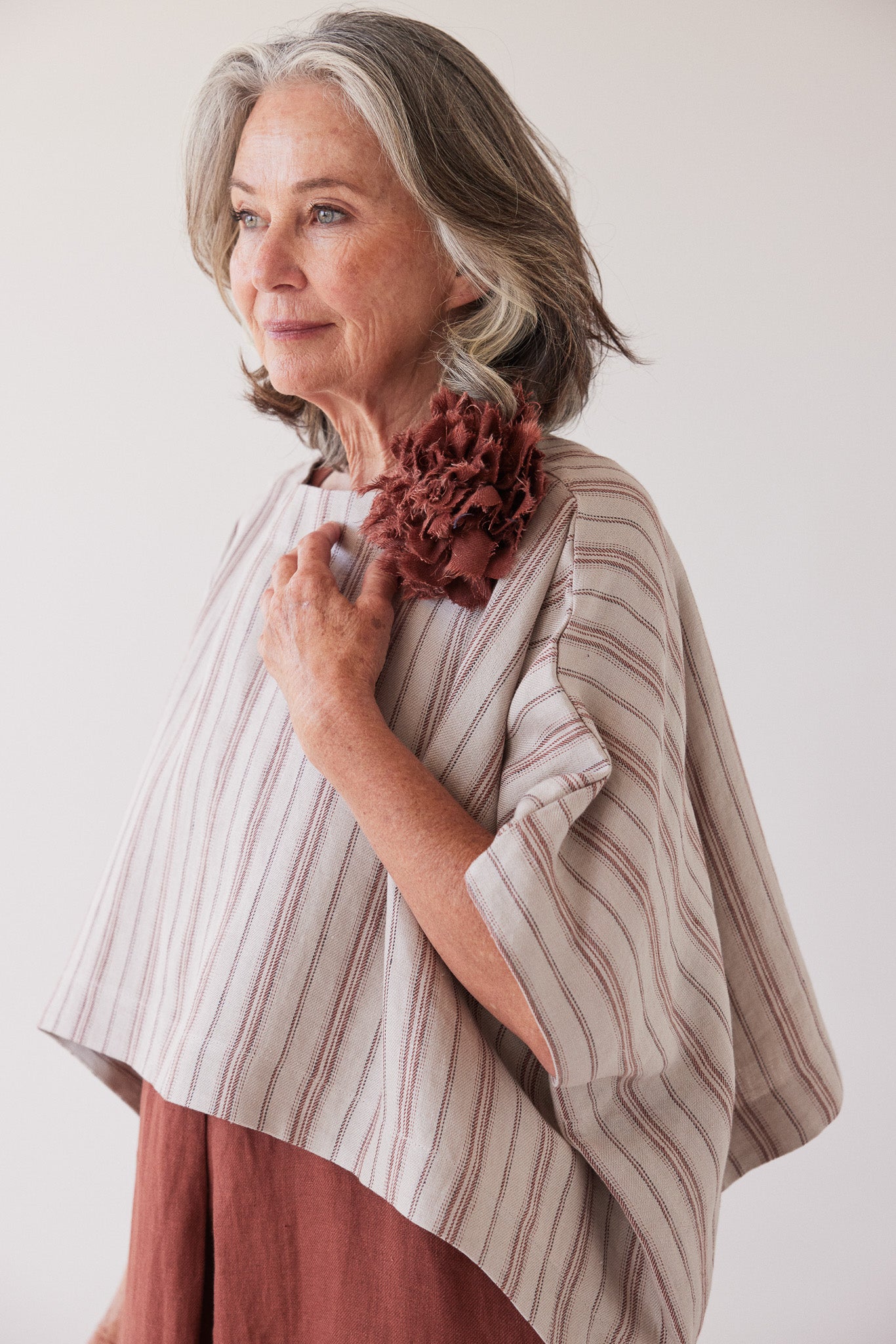 Tommy Layering Top | Brick Stripe
