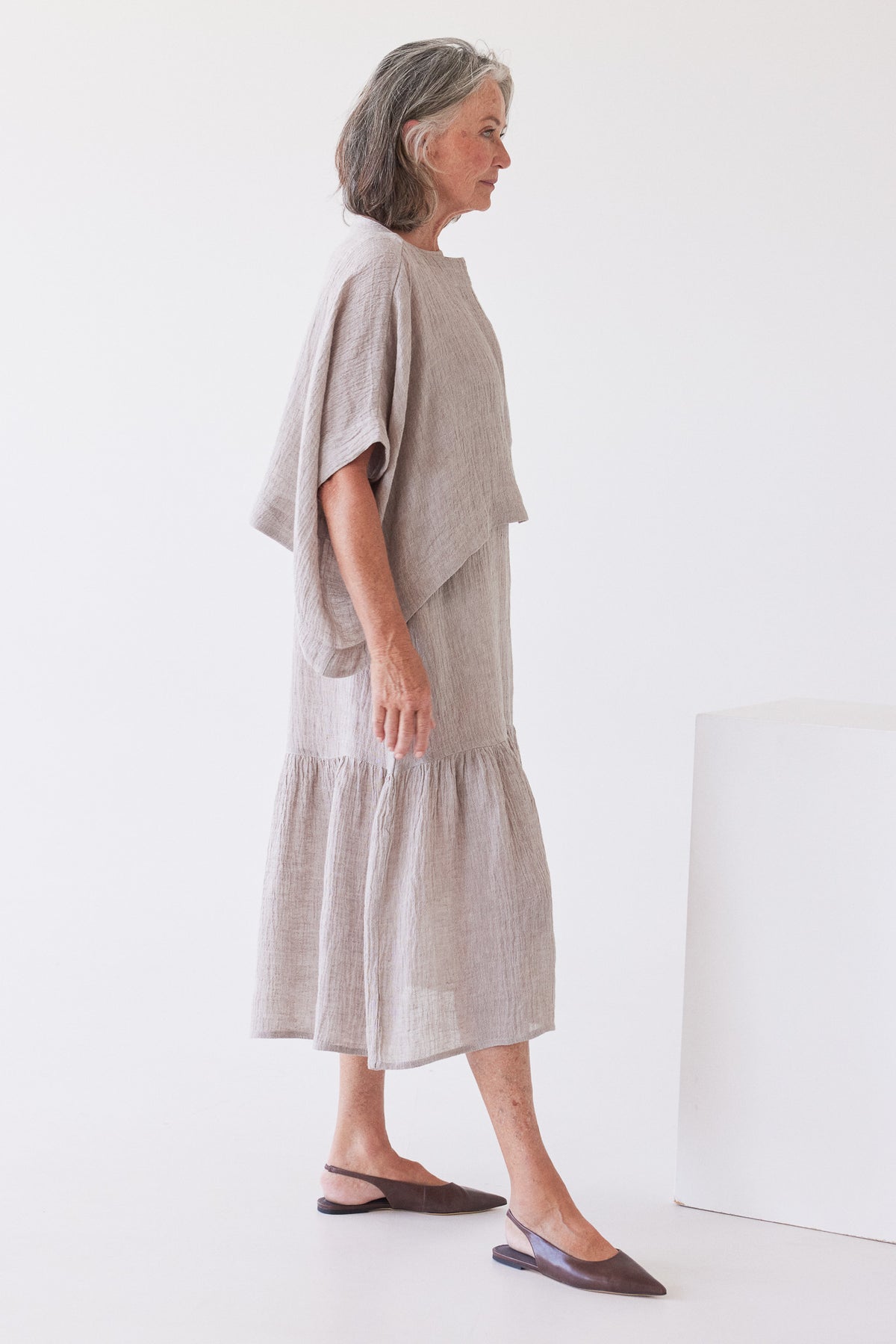 Tommy Layering Top | Stone Gauze