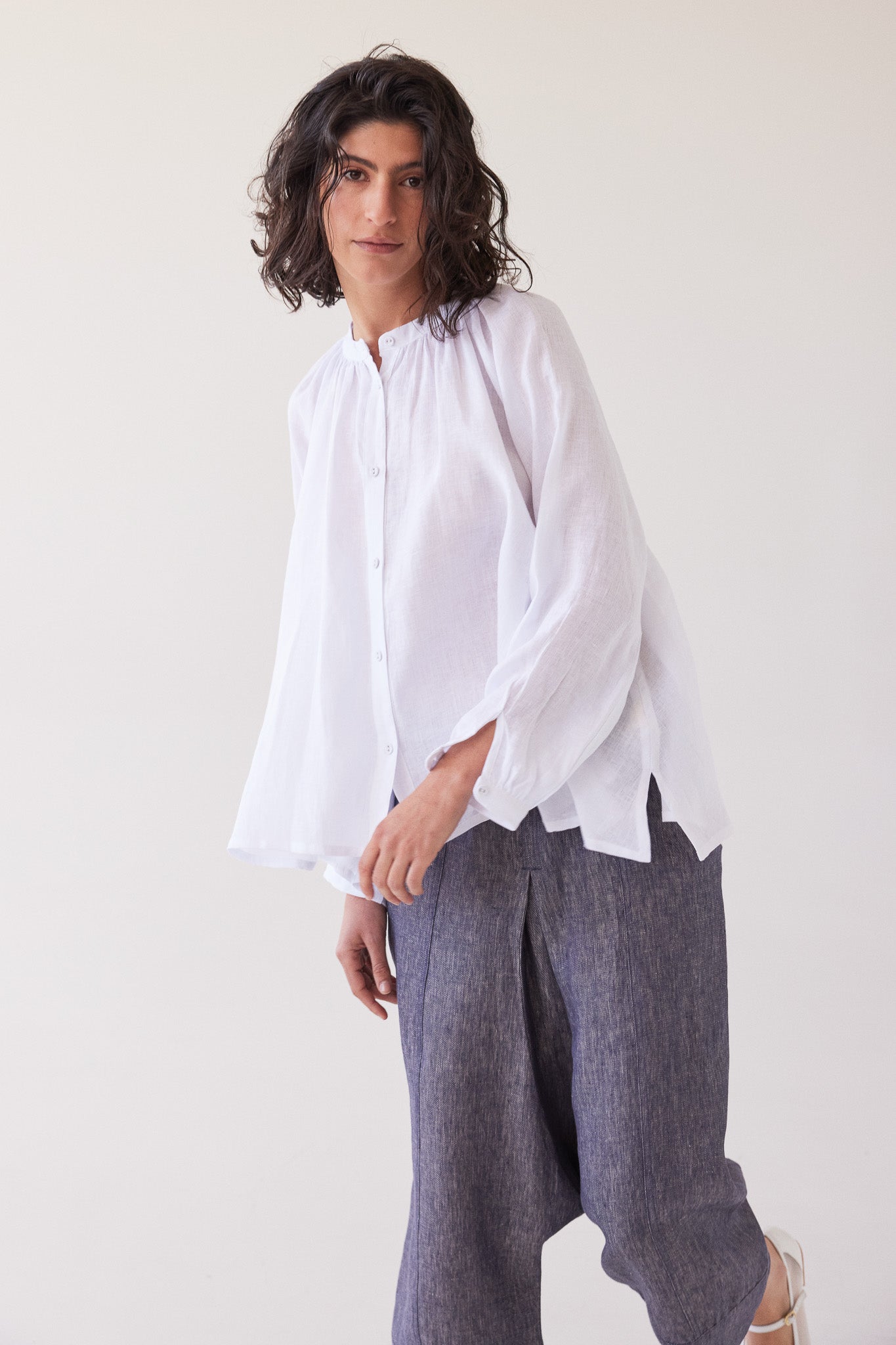 Vento Long Sleeve Shirt | White