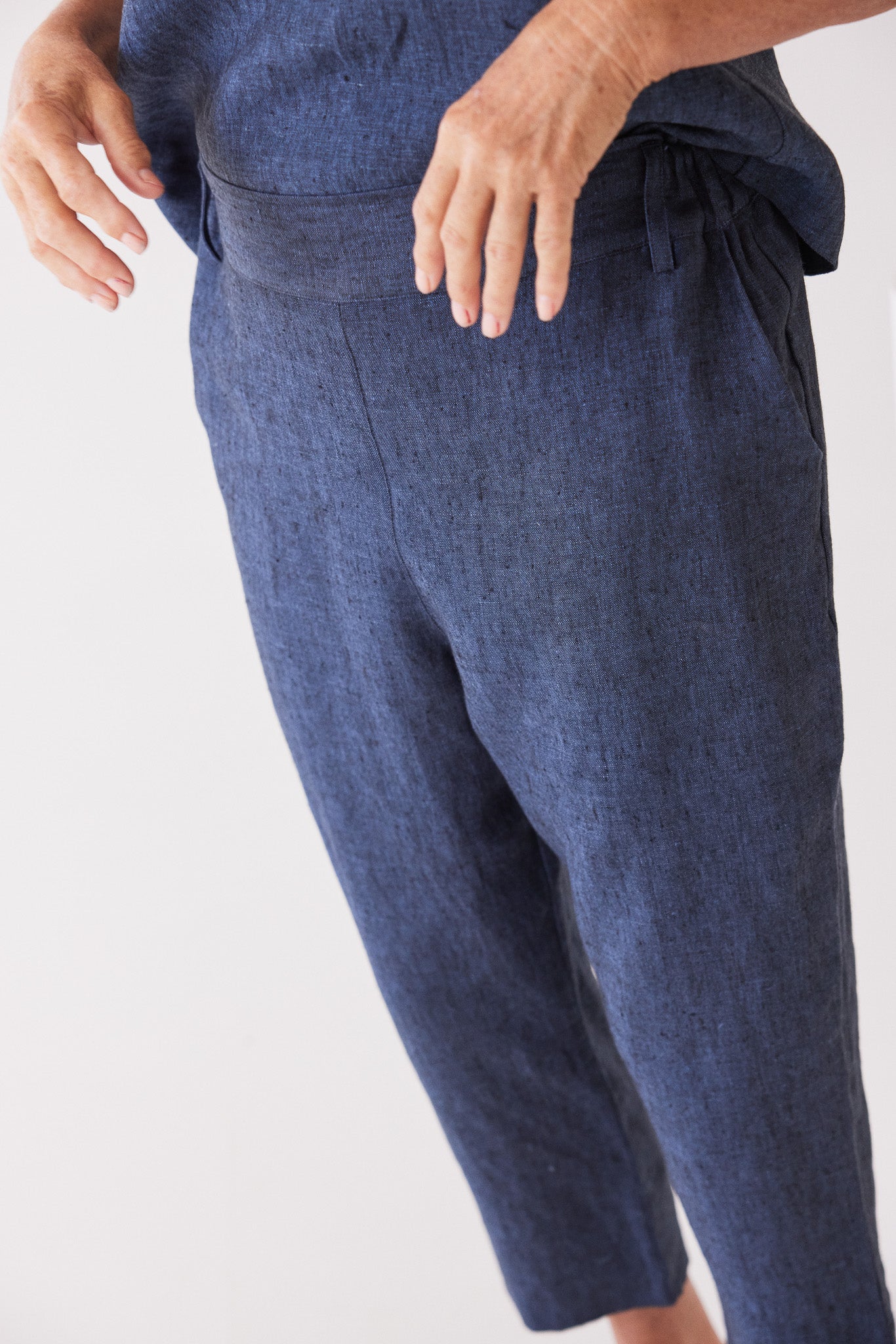 Walter Cropped Pant | Navy