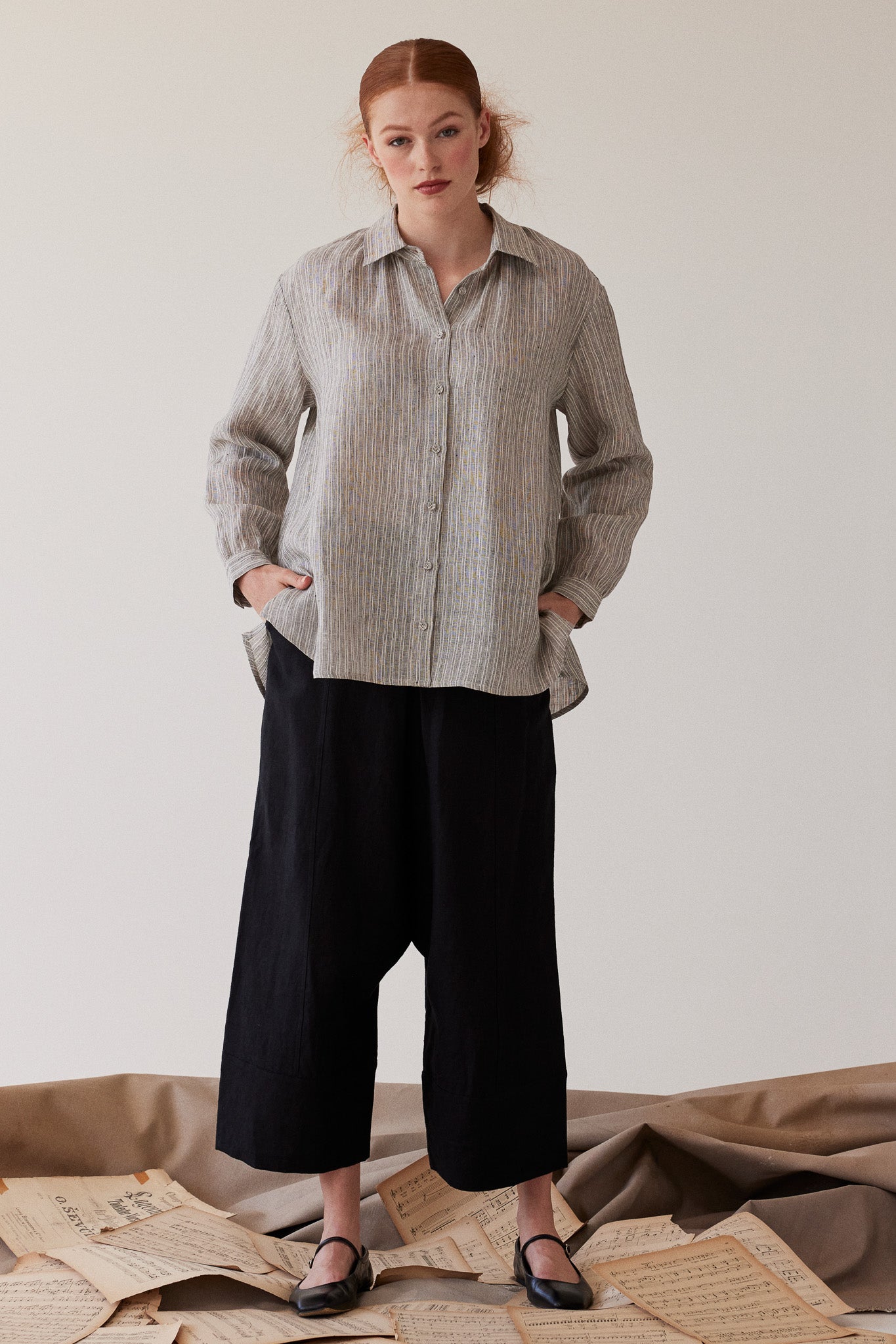 Yuki Drop Crotch Pant | Black