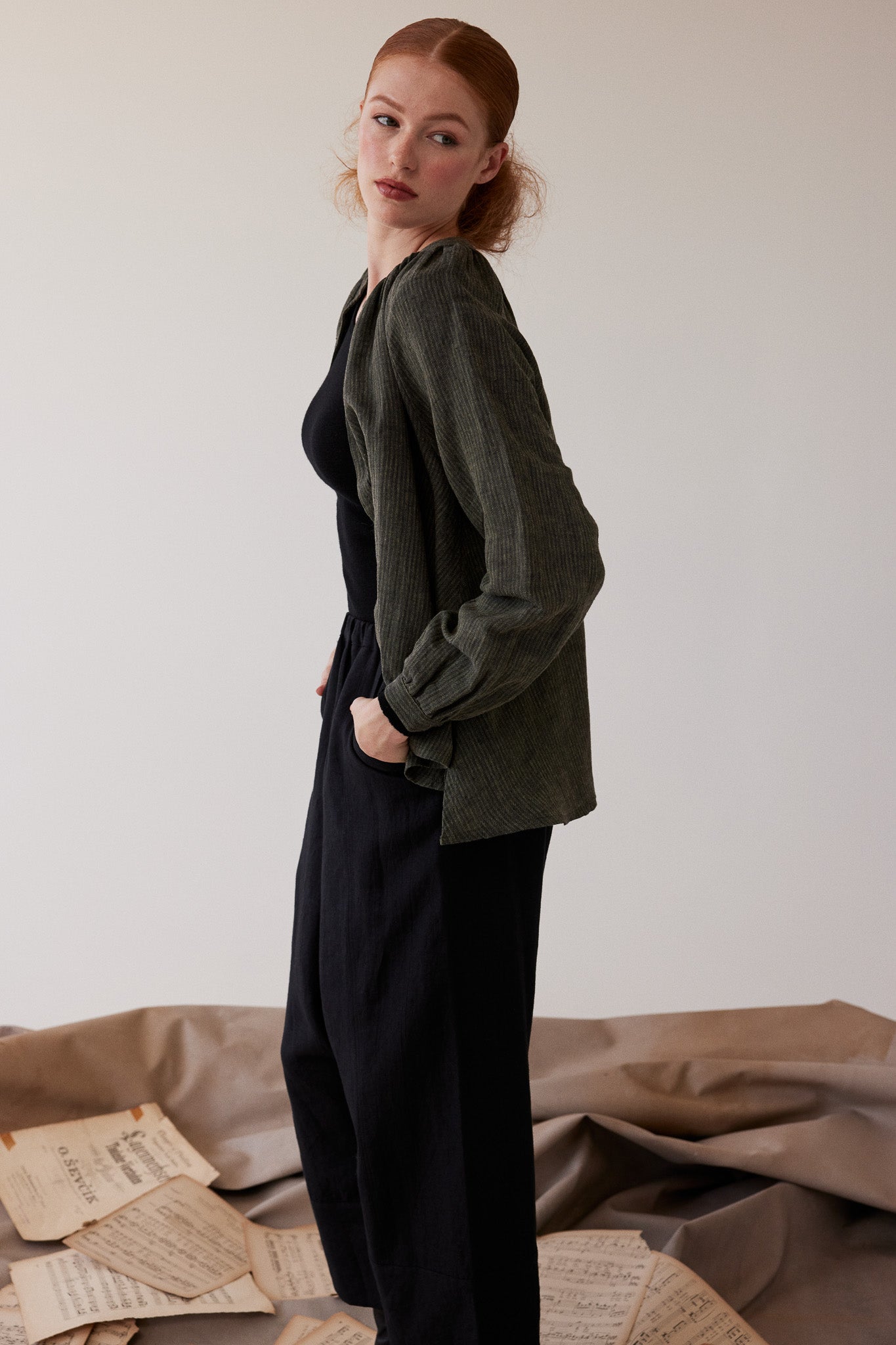 Yuki Drop Crotch Pant | Black