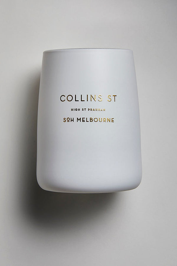 SOH Melbourne | White Candle | Collins St