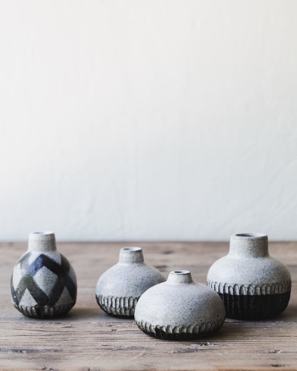 Clay Beehive | Black Bud Vase | 6.8 cm w x 8.5 cm h