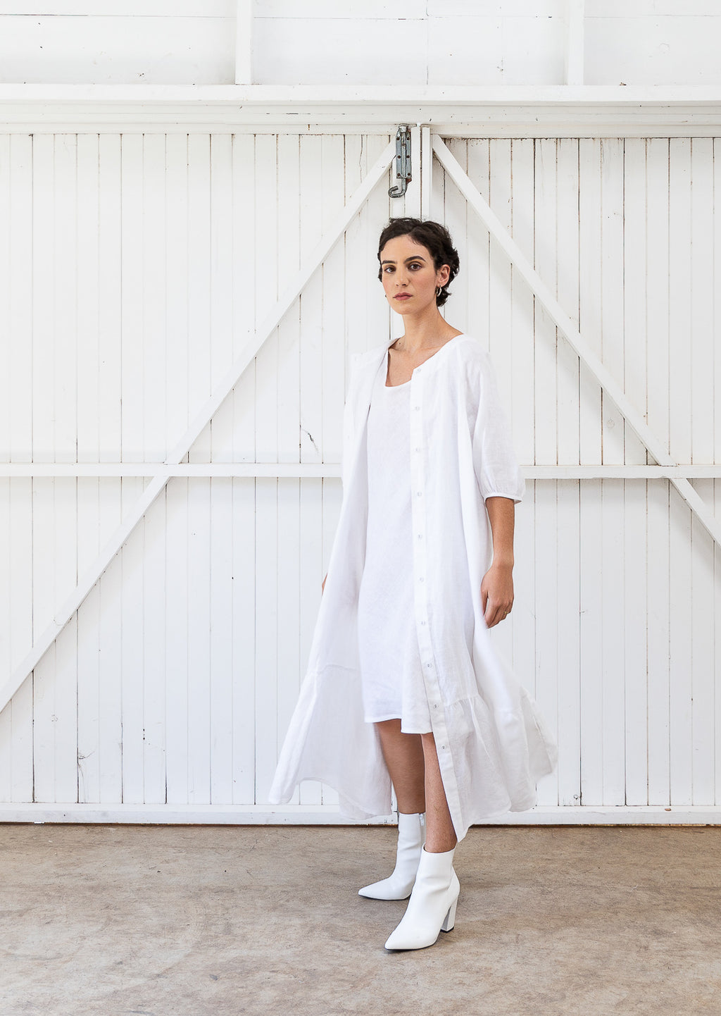 Kennedy Slip Dress | Crisp White