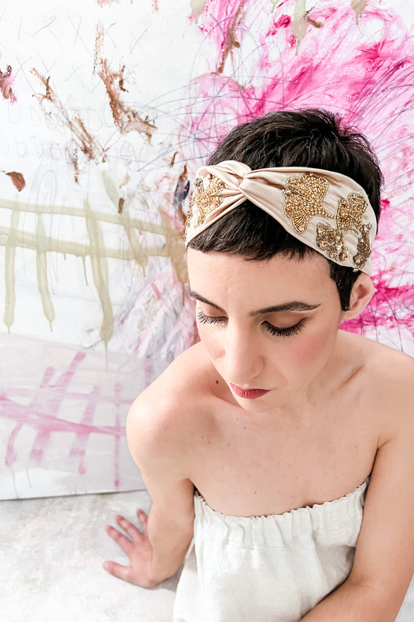 Soft Embroidered Headband | Audrey