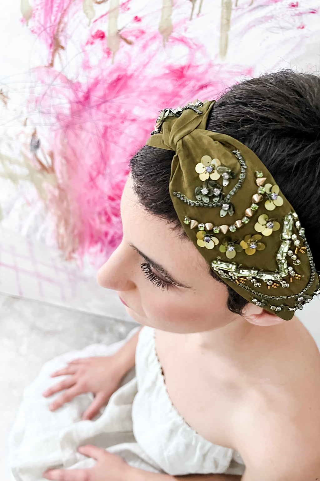Soft Embroidered Headband | Lynda