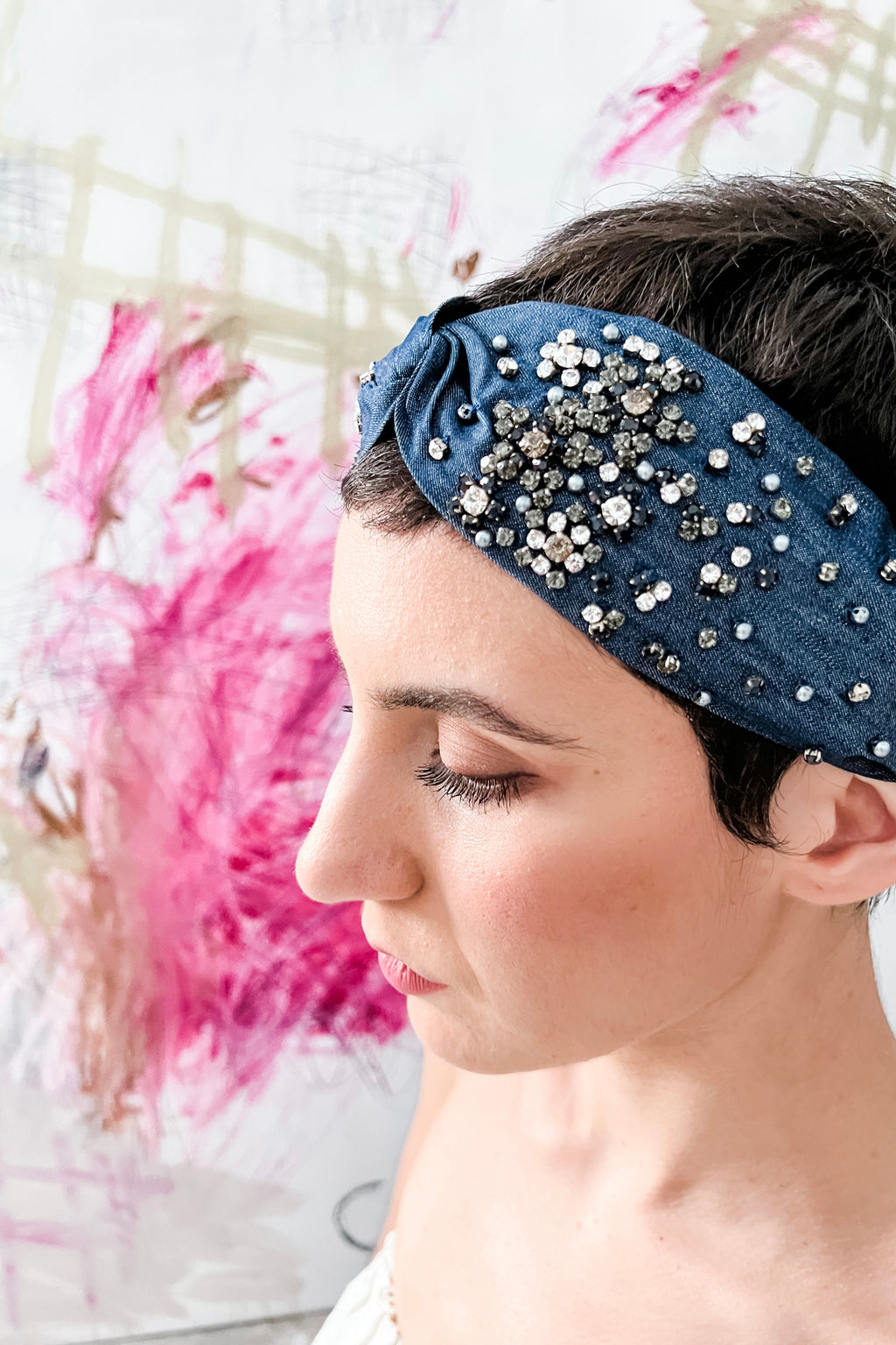 Soft Embroidered Headband | Ellie